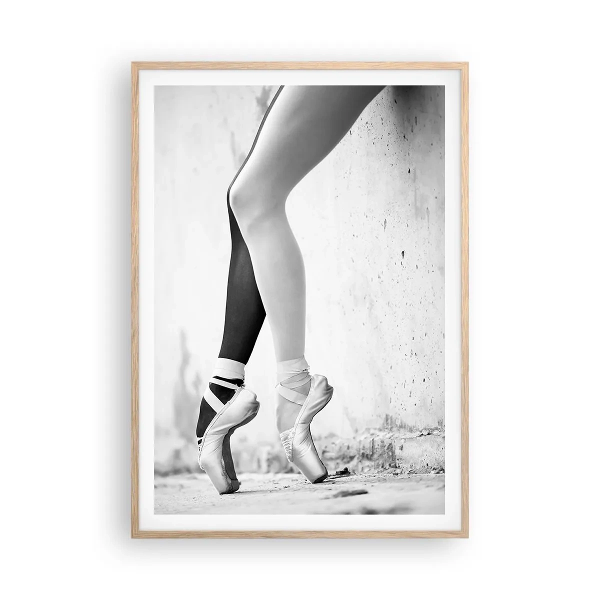 Affisch i ram av ljusek - Ballerina, voila! - 70x100 cm