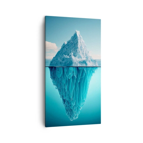 Canvastavla - Bild på duk - Isdrottning - 45x80 cm