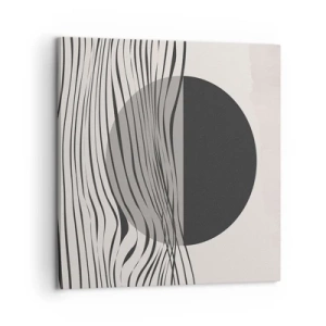 Canvastavla - Bild på duk - Halvdan komposition - 60x60 cm