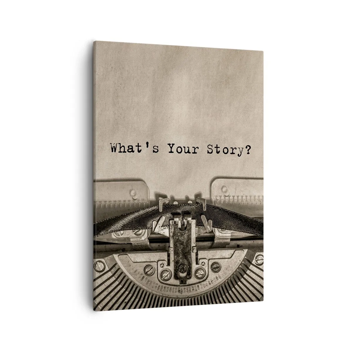 Canvastavla - Bild på duk - Svara mig - 50x70 cm