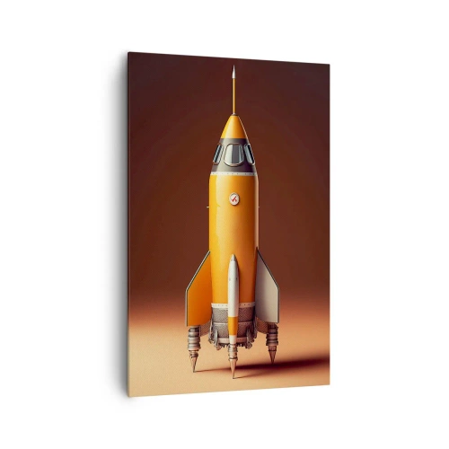 Canvastavla - Bild på duk - Det börjar med en dröm - 80x120 cm