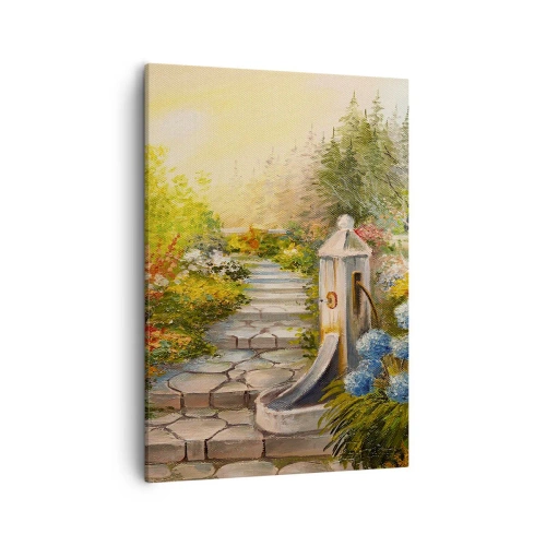 Canvastavla - Bild på duk - Fullt blommande - 50x70 cm