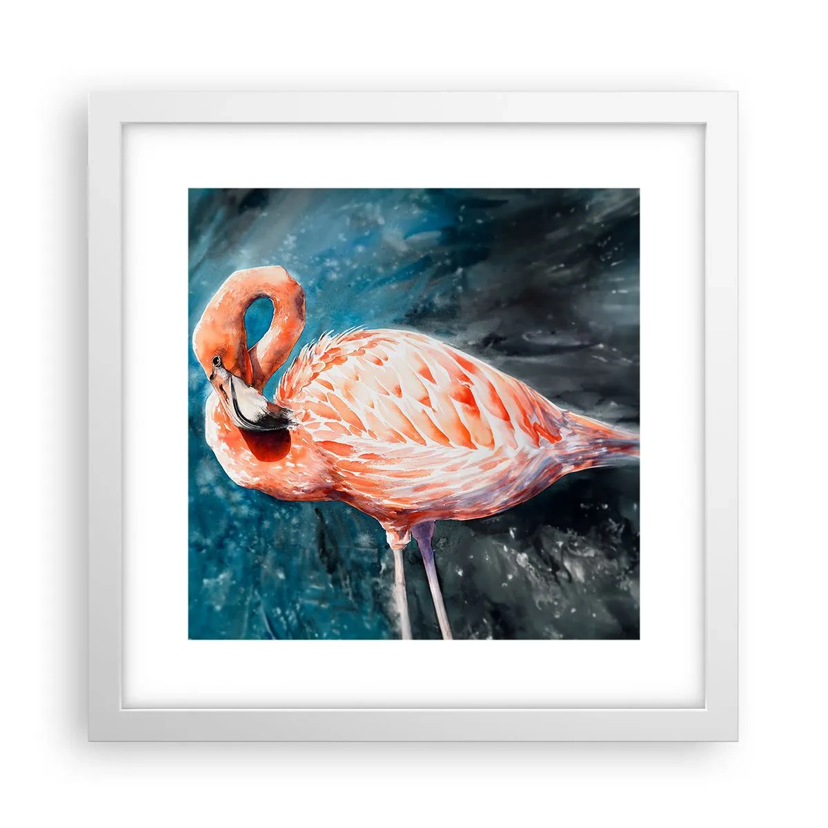 Affisch i vit ram - Dekorativt till sin natur - 30x30 cm