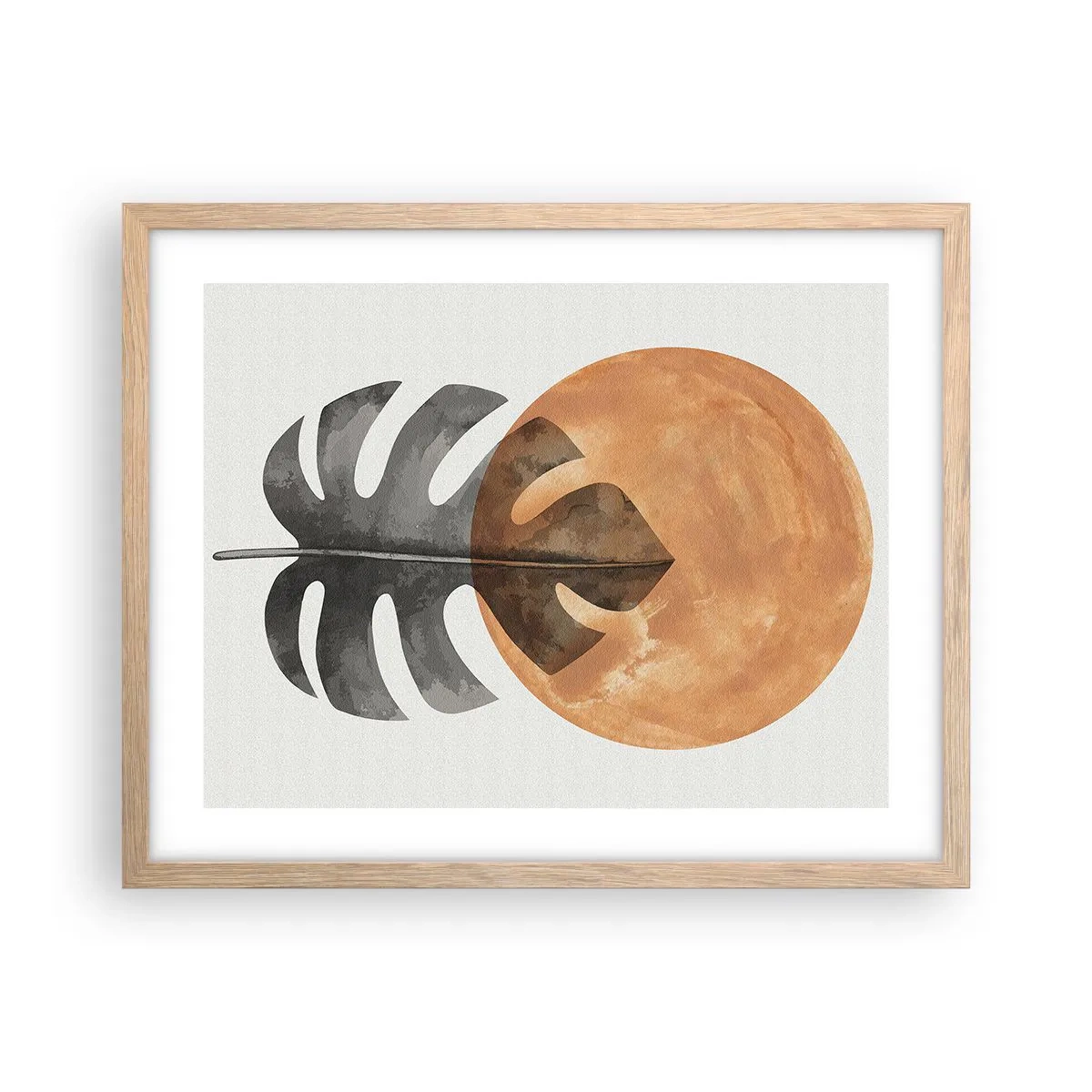 Affisch i ram av ljusek - Alltid solen - 50x40 cm