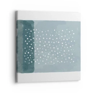 Canvastavla - Bild på duk - Uppstådda ur det blåa - 30x30 cm
