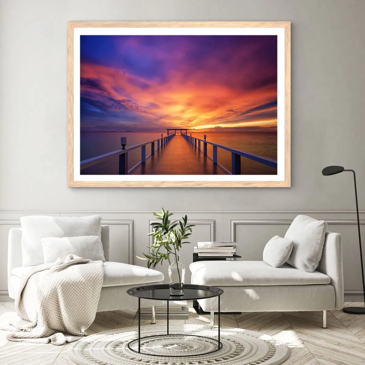 Affisch i ram av ljusek - Utan ände - 40x30 cm