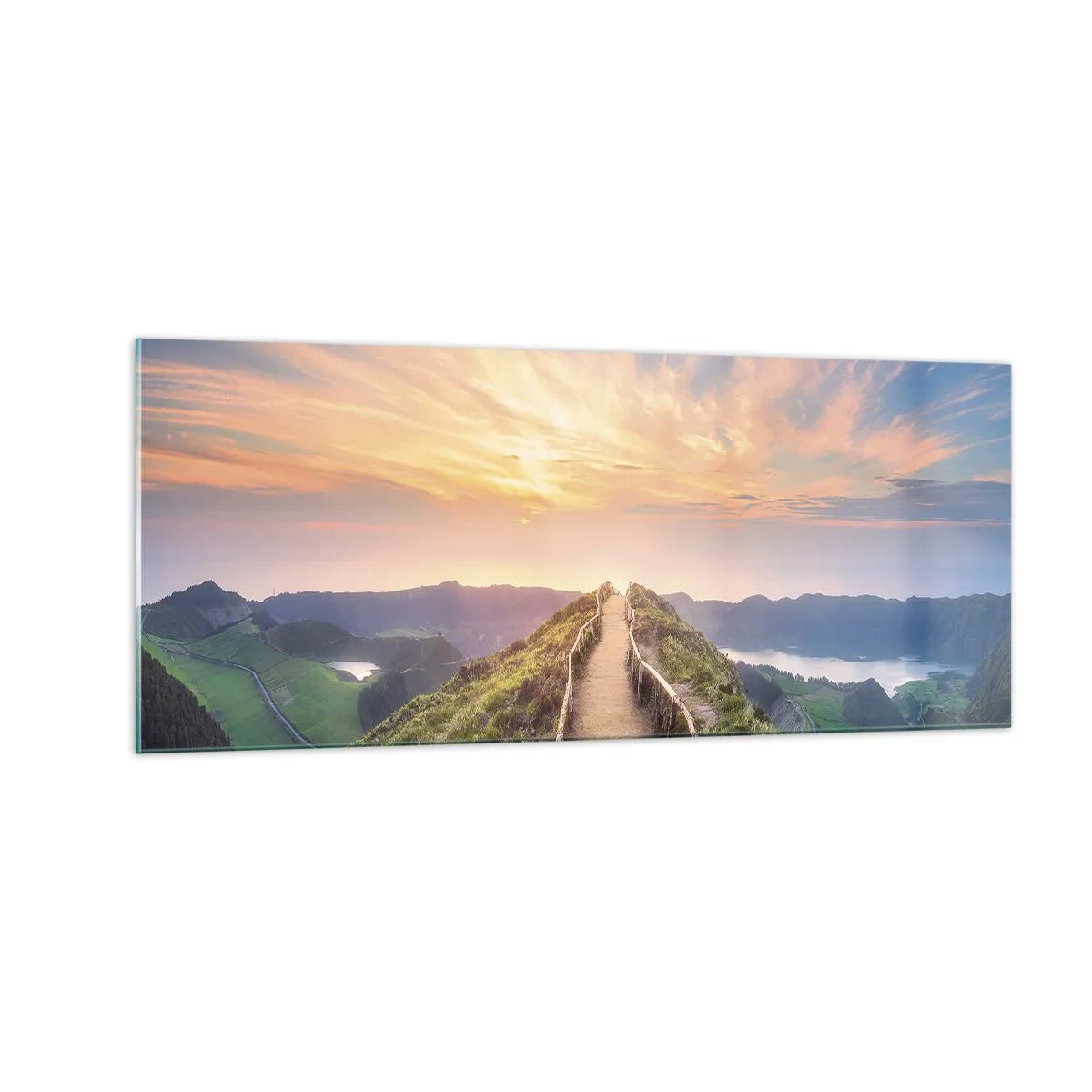Glastavla - Bild på glas - Nära himlen - 100x40 cm