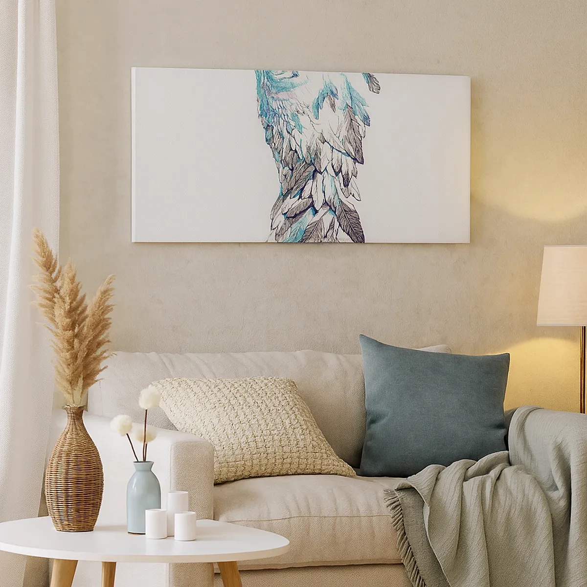 Canvastavla - Bild på duk - Jag behöver vingar - 30x30 cm