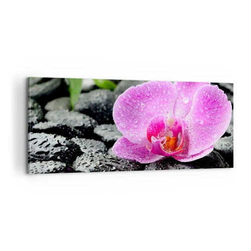 Canvastavla - Bild på duk - Som öppet hjärta - 100x40 cm