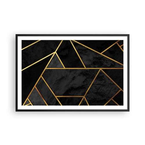 Affisch i svart ram - Mörker och sken - 91x61 cm