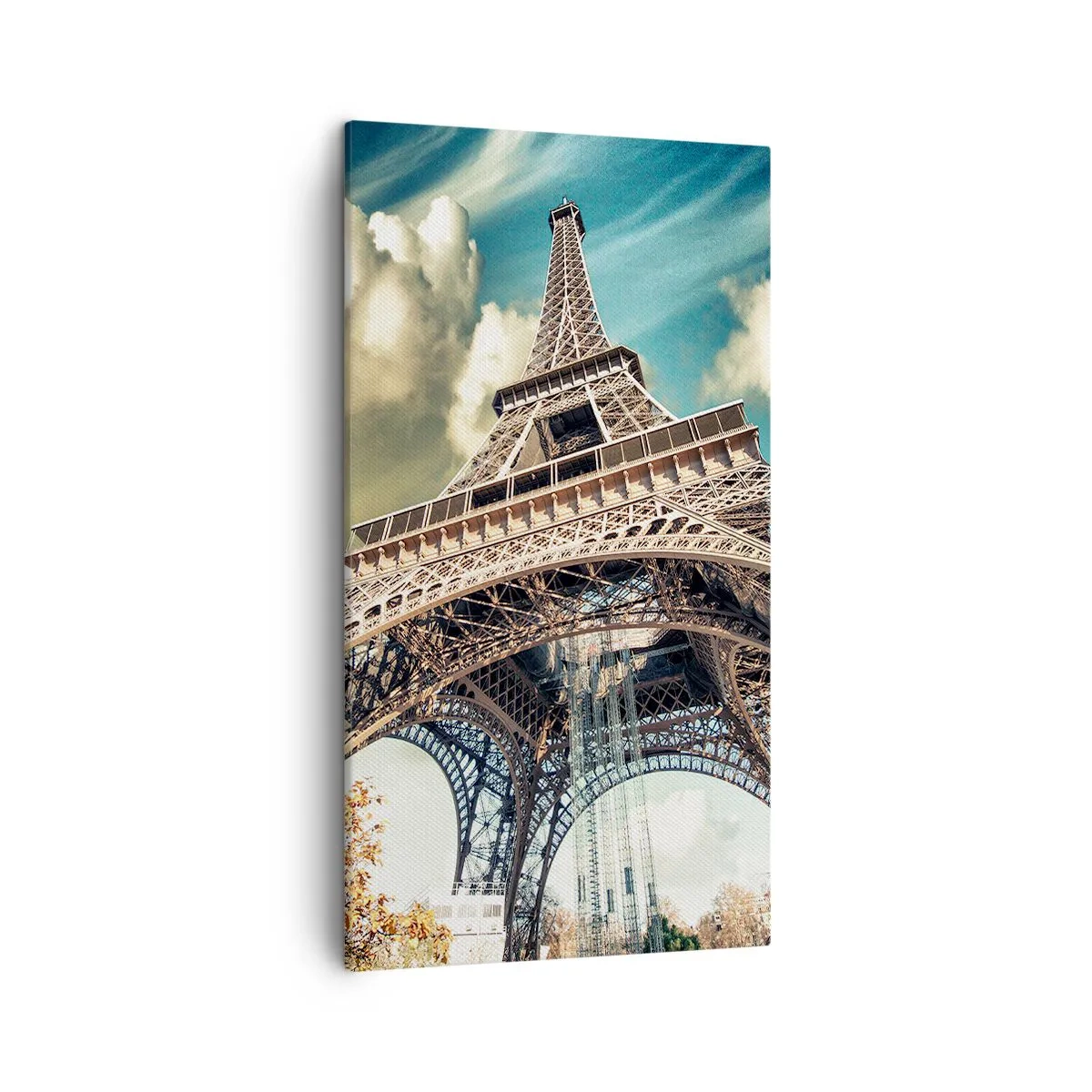 Canvastavla - Bild på duk - Och på hösten i Paris... - 45x80 cm