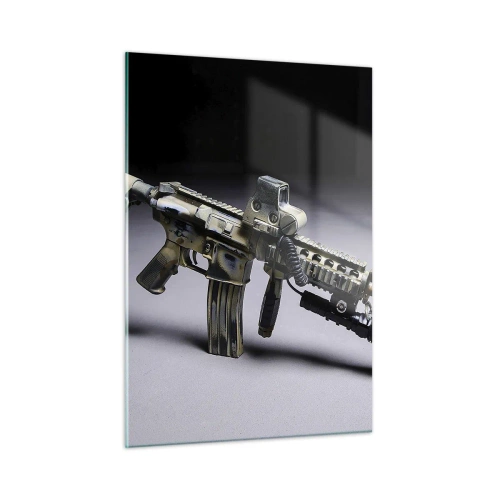 Glastavla - Bild på glas - Alltid farlig - 50x70 cm