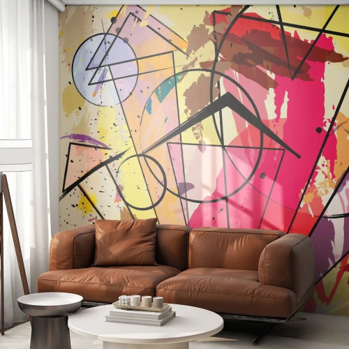 Fototapet Premium Sand - Explosion - Abstraktion, Bit, Grafik - 300x210 cm
