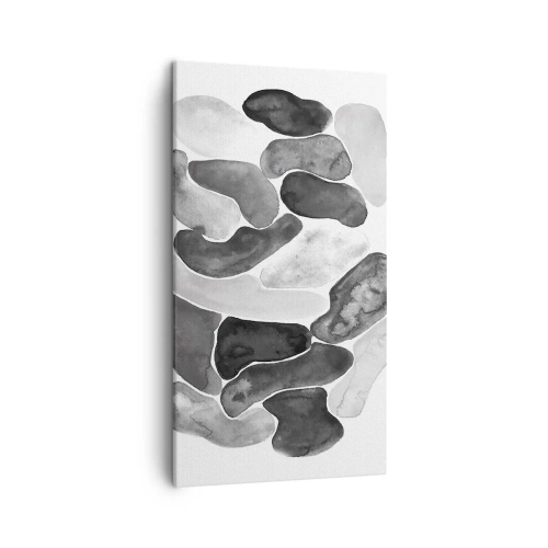 Canvastavla - Bild på duk - Stenig abstraktion - 45x80 cm