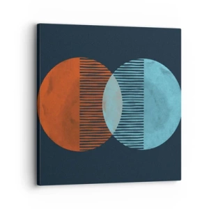 Canvastavla - Bild på duk - Astronomisk fantasi - 30x30 cm