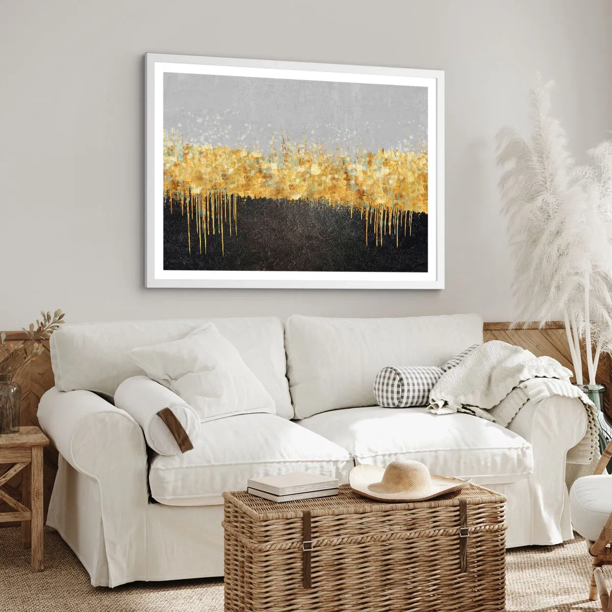 Affisch i vit ram - Inåt och uppåt - 91x61 cm