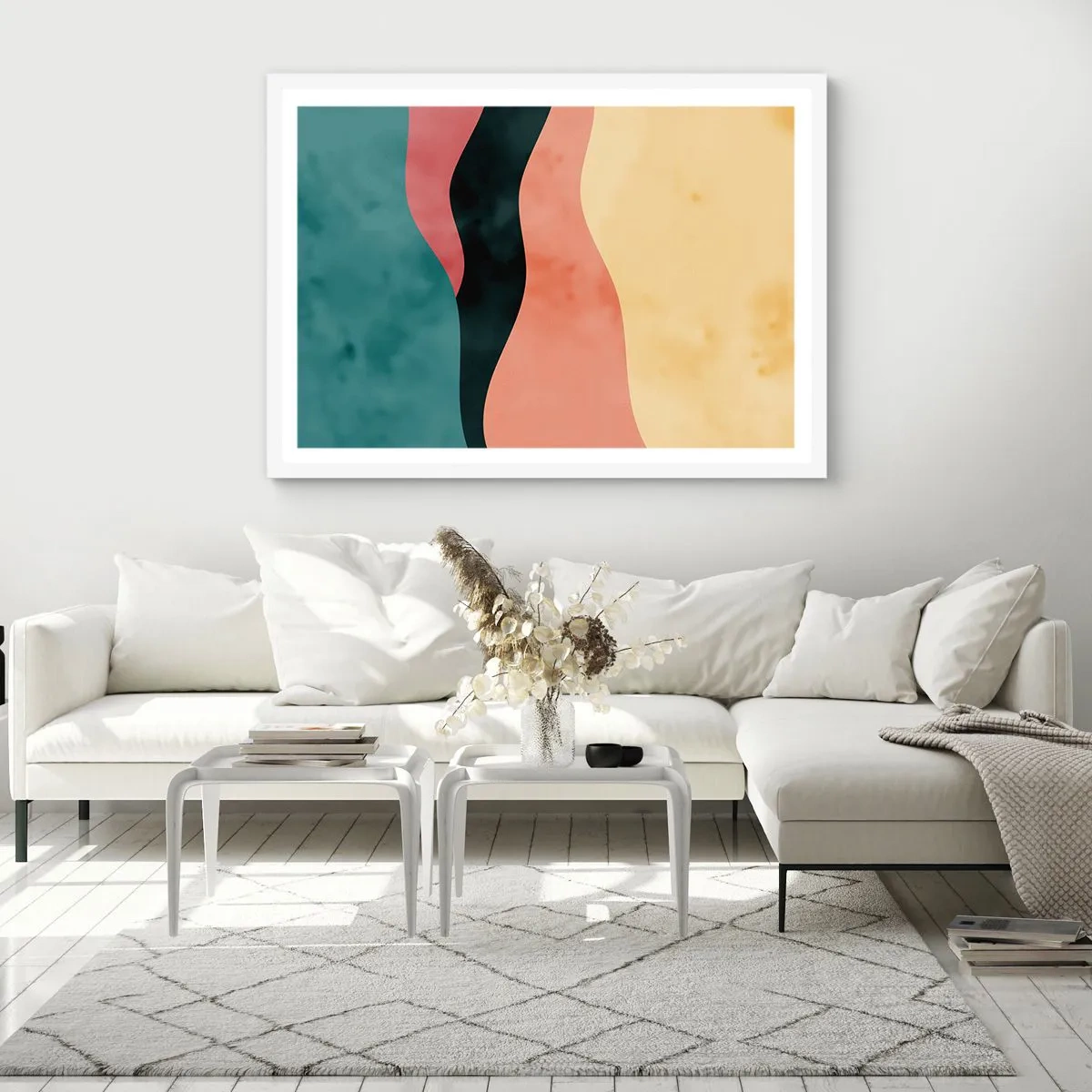 Affisch i vit ram - Enig oenighet - 70x50 cm