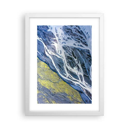 Affisch i vit ram - Naturens grottmålningar - 30x40 cm