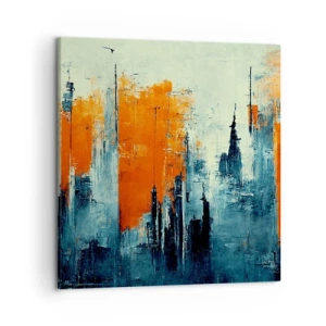 Canvastavla - Bild på duk - Modernt landskap - 50x50 cm