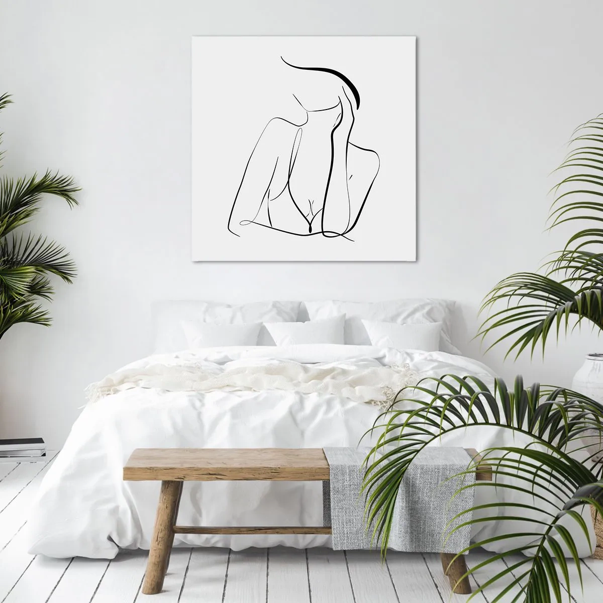 Canvastavla - Bild på duk - På drömvågen - 70x70 cm