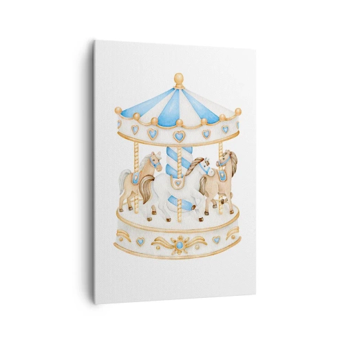 Canvastavla - Bild på duk - En ljuvlig barndom - 70x100 cm