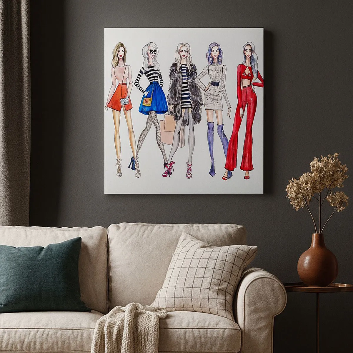 Canvastavla - Bild på duk - Every week Fashion Week - 30x30 cm