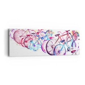 Canvastavla - Bild på duk - Antimotoklubbens träff - 90x30 cm