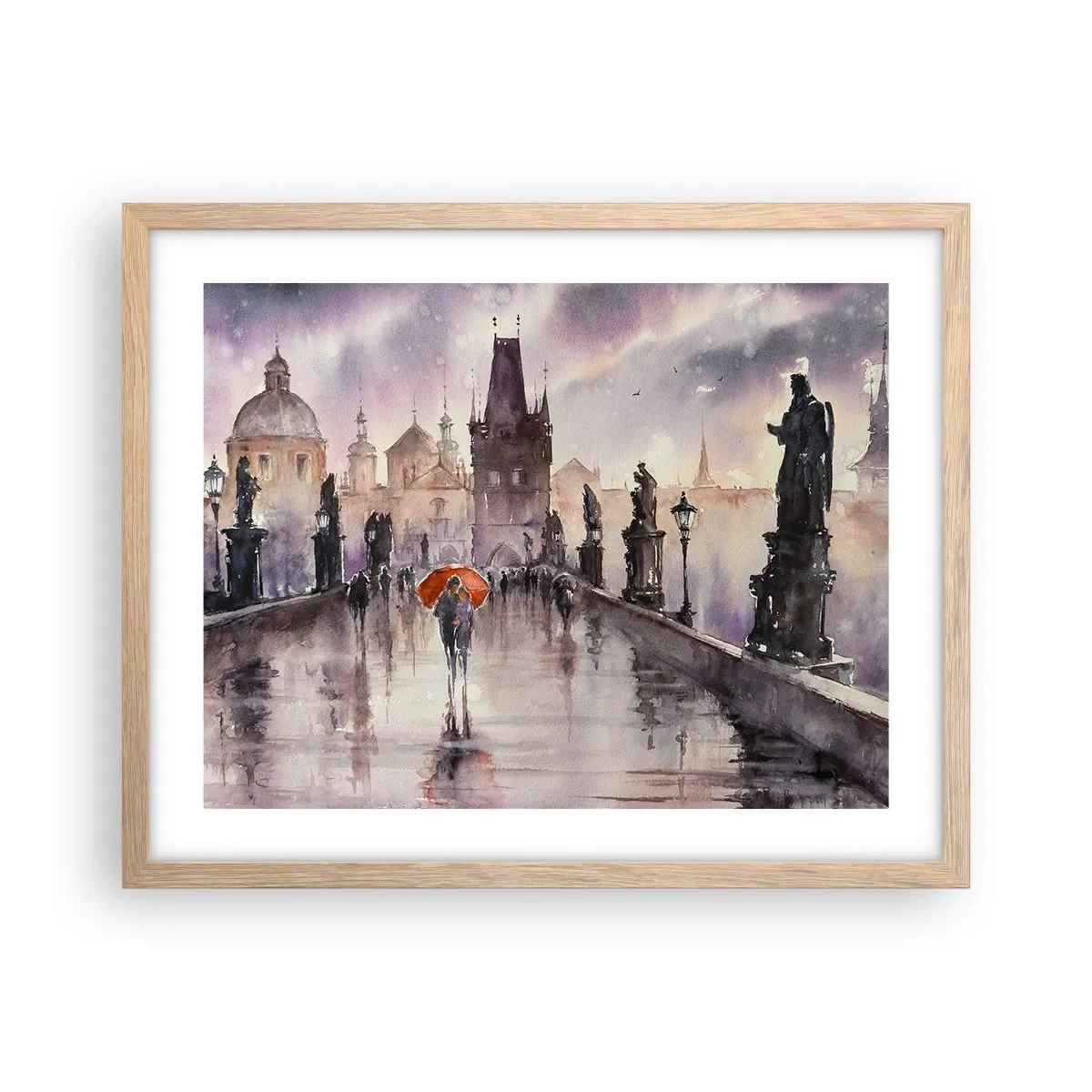 Affisch i ram av ljusek - Människor förändras inte - 50x40 cm