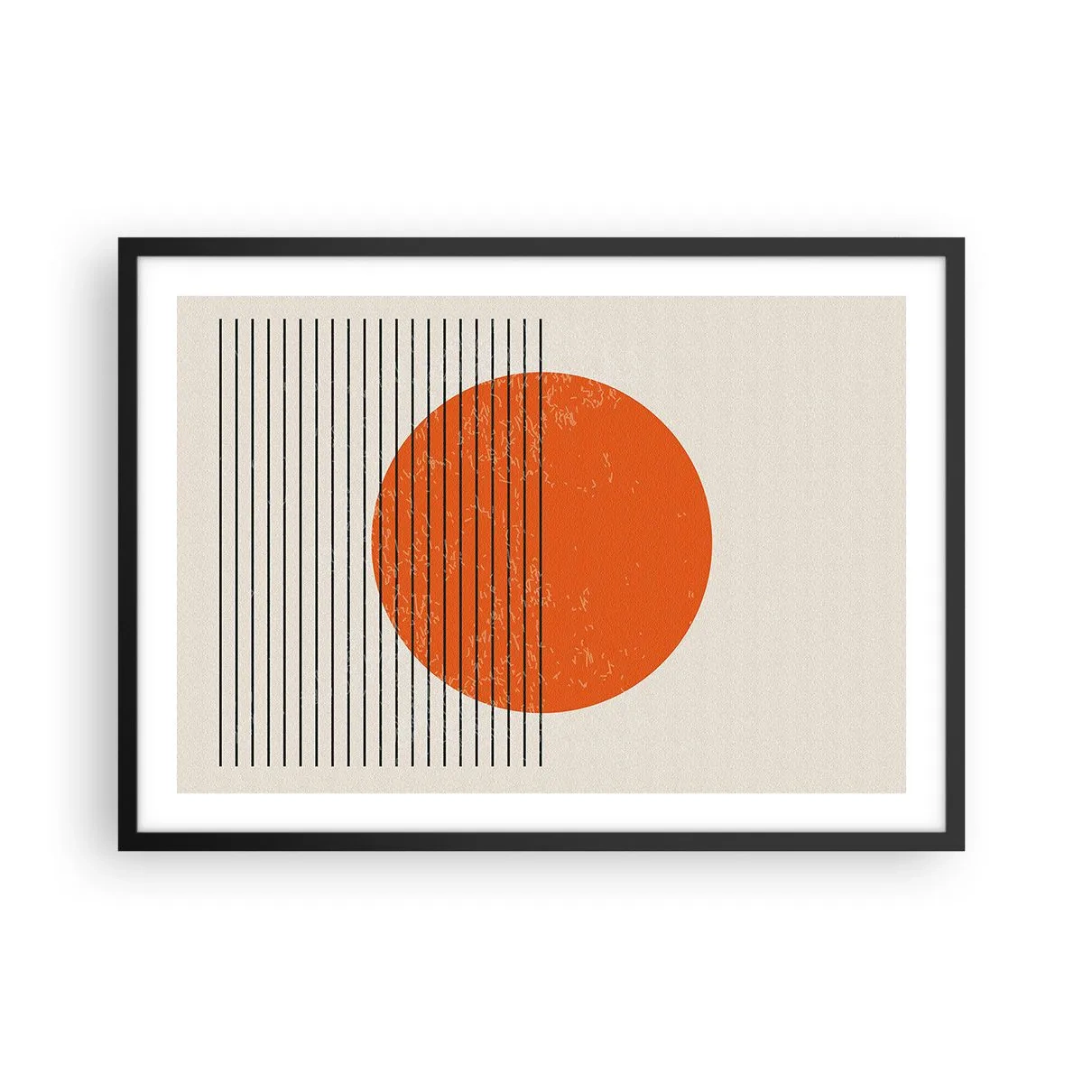 Affisch i svart ram - Alltid solen - 70x50 cm