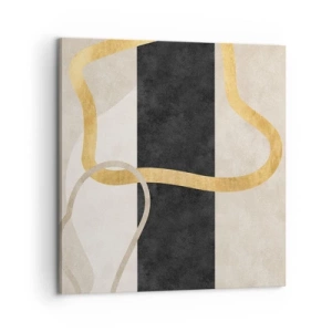 Canvastavla - Bild på duk - Slingrande former - 60x60 cm