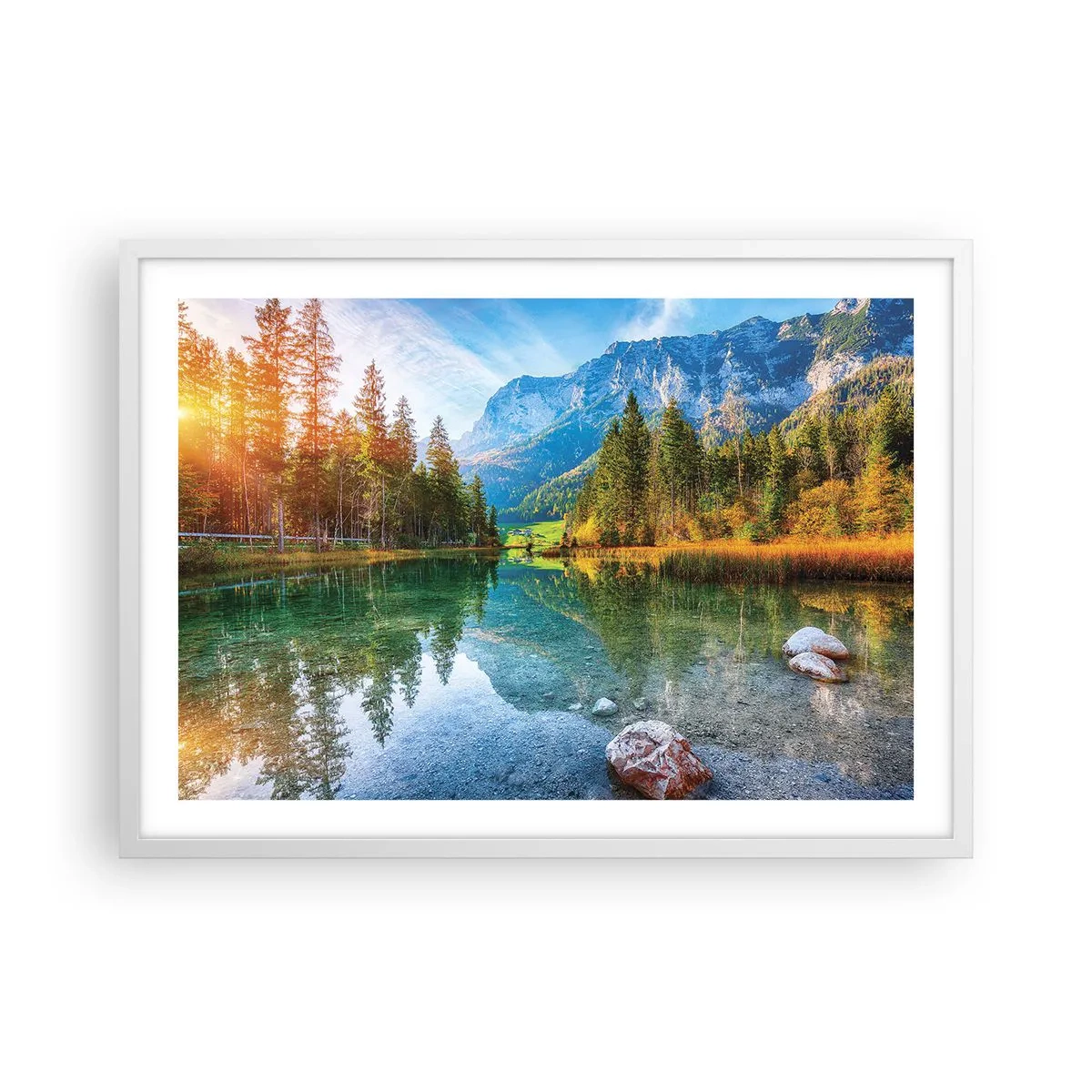 Affisch i vit ram - Höstens mildhet - 70x50 cm