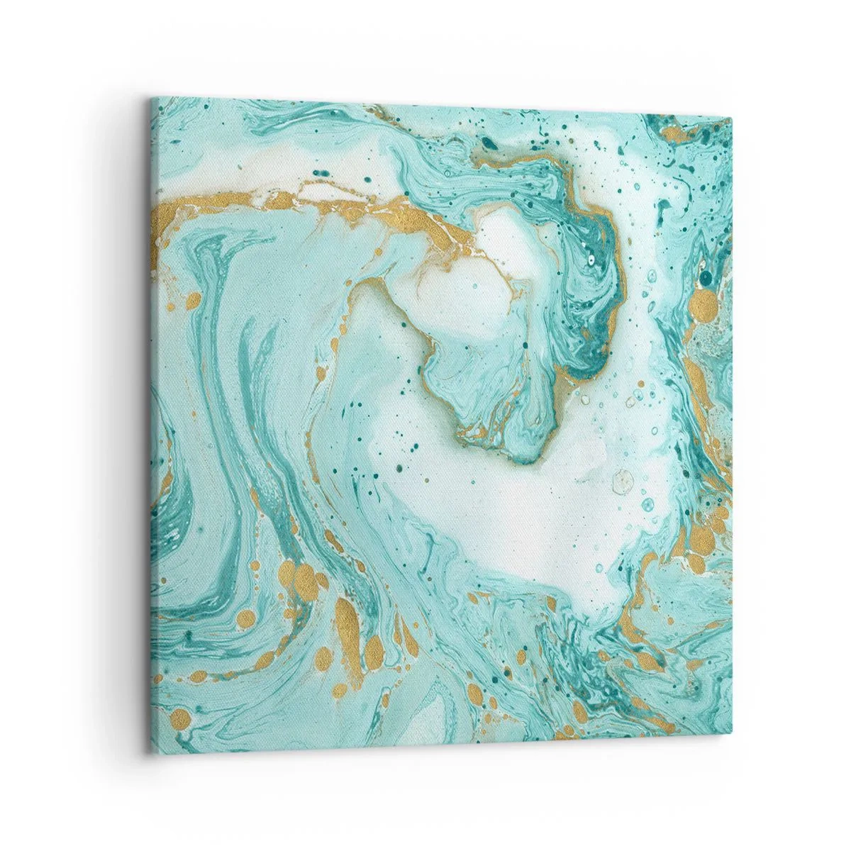 Canvastavla - Bild på duk - Under stora vågen från Edo-tiden - 50x50 cm