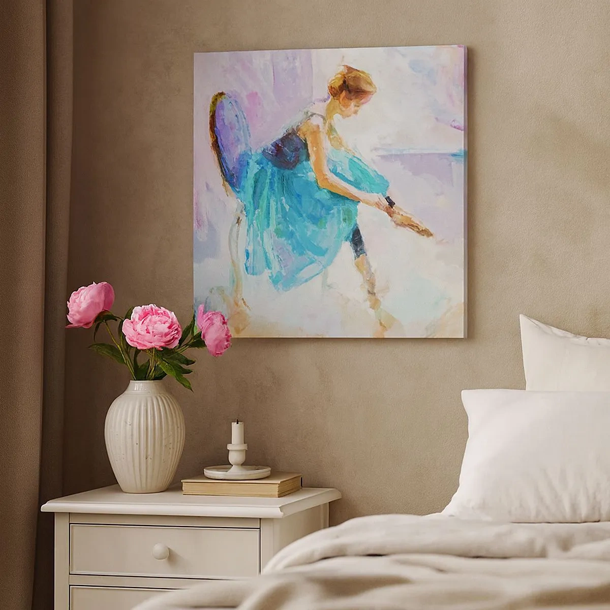 Canvastavla - Bild på duk - Outtalad charm, fin stil - 30x30 cm