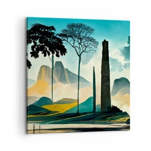 Canvastavla - Bild på duk - Fortfarande högre och högre - 60x60 cm