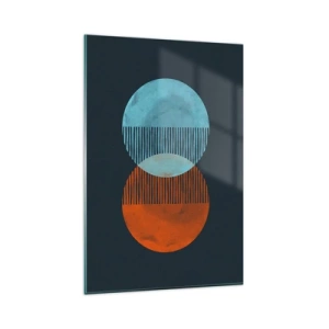 Glastavla - Bild på glas - Astronomisk fantasi - 80x120 cm