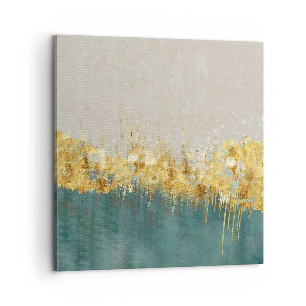 Canvastavla - Bild på duk - Den gyllene gränsen - 60x60 cm