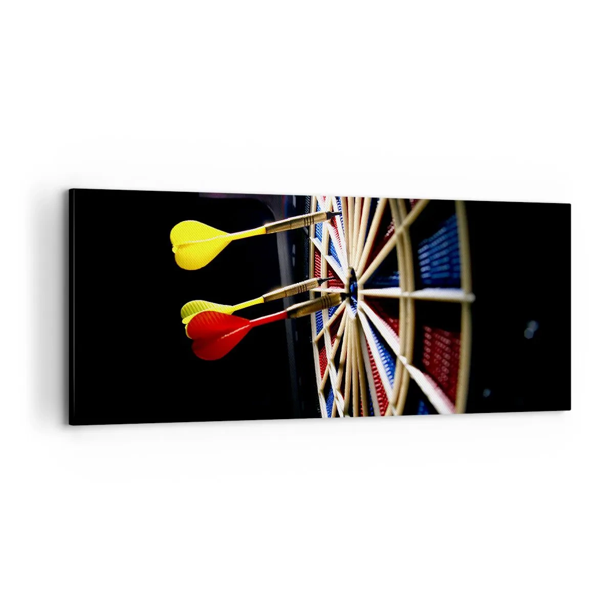 Canvastavla - Bild på duk - Mitt i prick - 100x40 cm