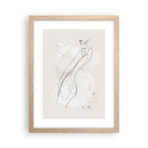 Affisch i ram av ljusek - Blicken går vilse - 30x40 cm