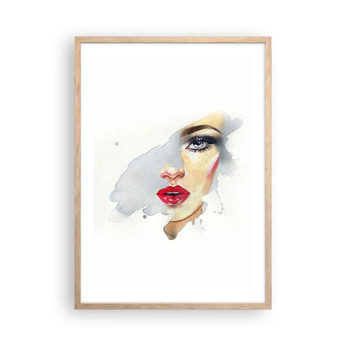 Affisch i ram av ljusek - Reflektion i vattendroppe - 50x70 cm