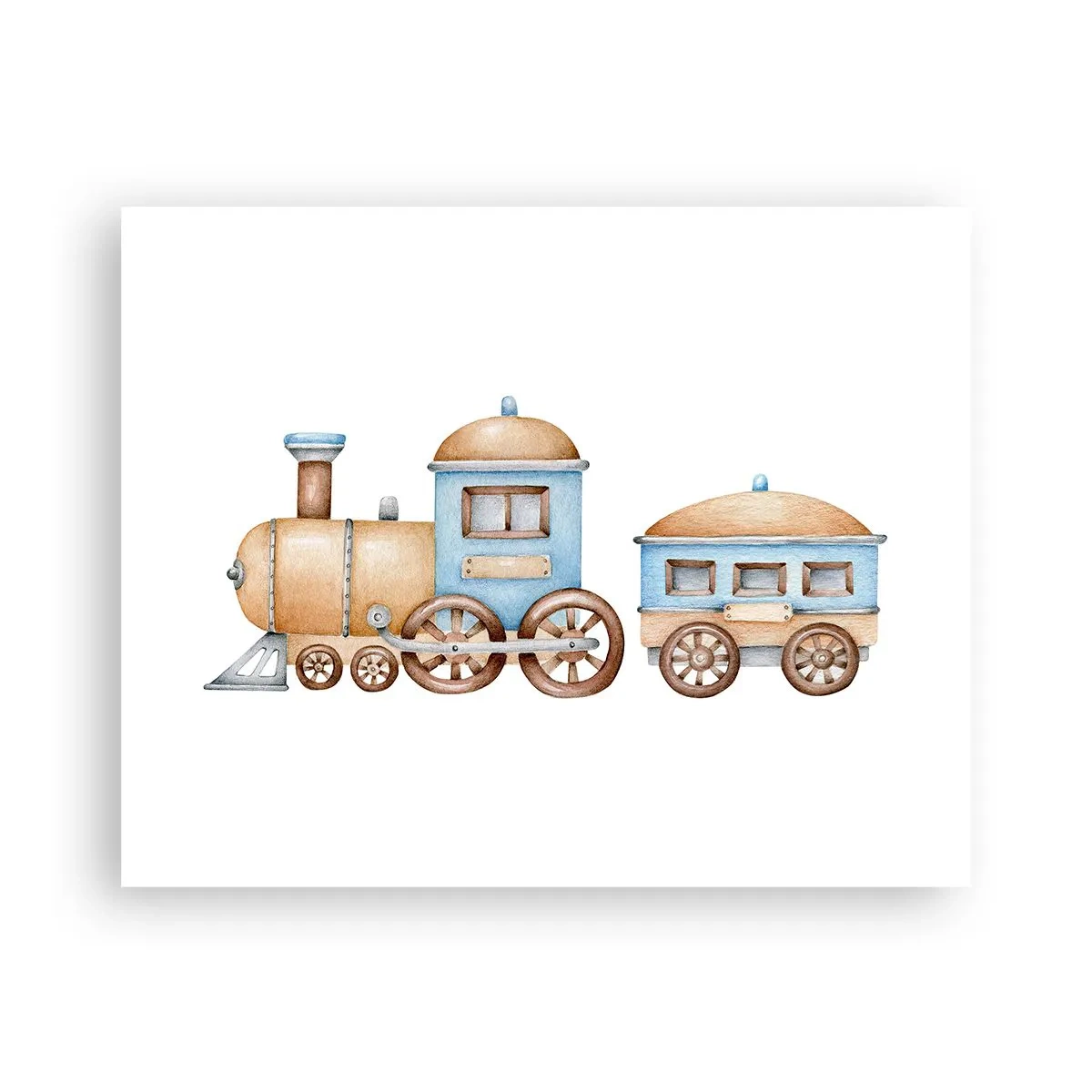 Affisch - Stående vid stationen... - 50x40 cm