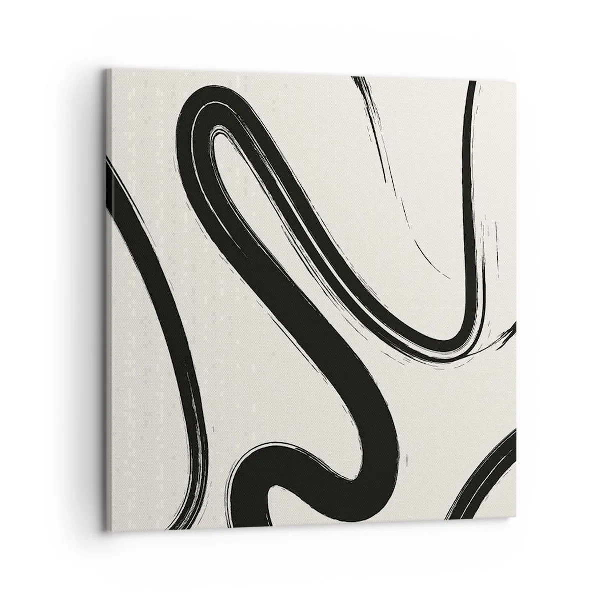 Canvastavla - Bild på duk - Svart och vit elegans - 60x60 cm