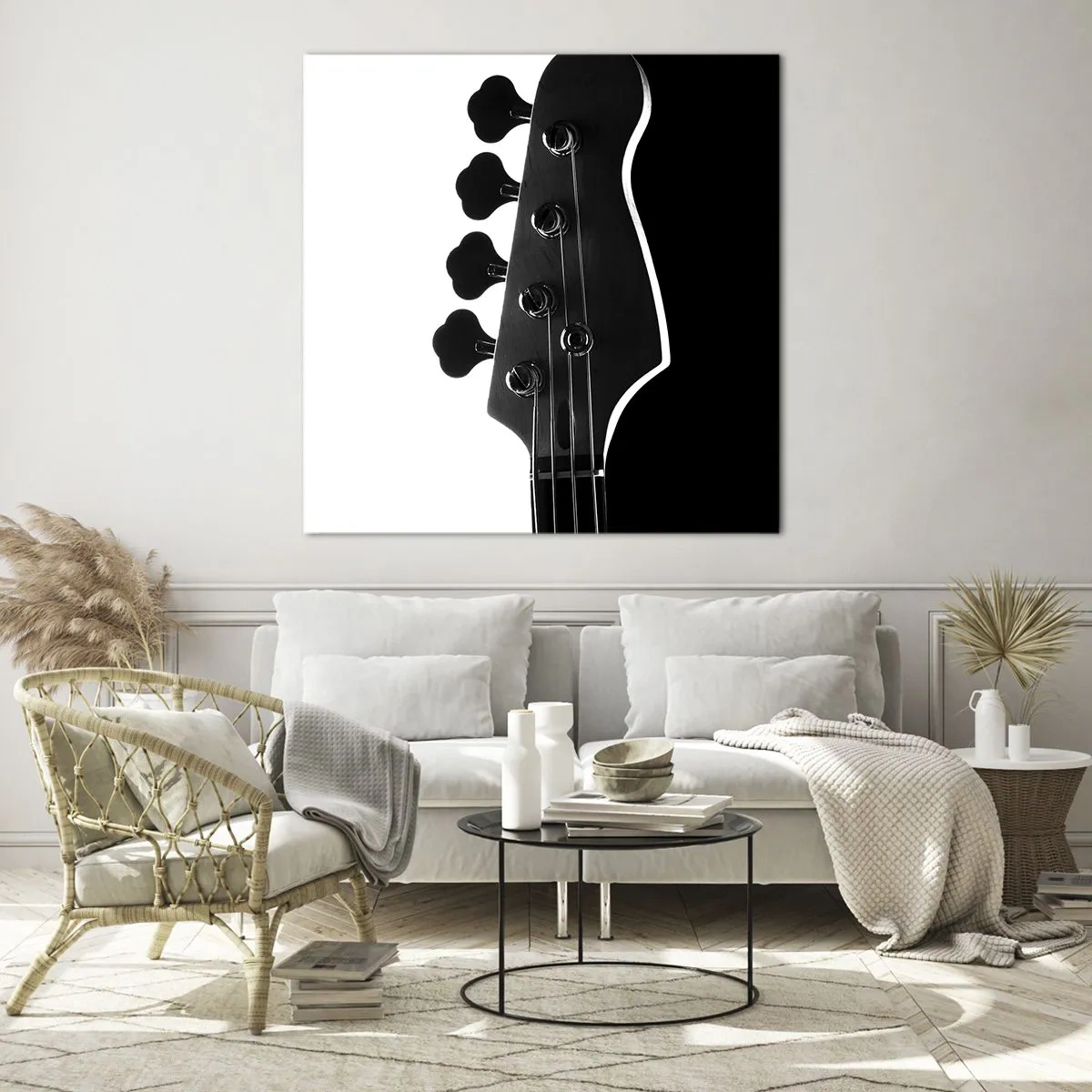 Glastavla - Bild på glas - Rocktystnad - 60x60 cm