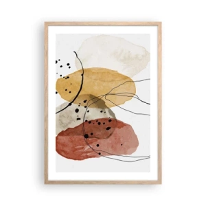 Affisch i ram av ljusek - Lätta och transparenta som luften - 50x70 cm