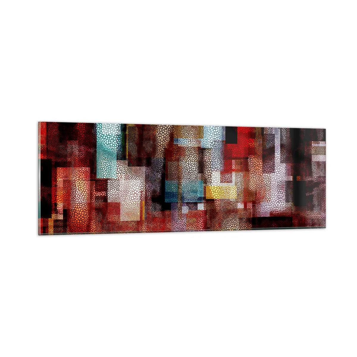 Glastavla - Bild på glas - Blandat och mixat - 90x30 cm