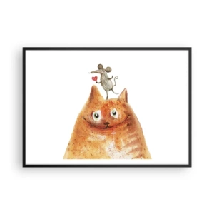 Affisch i svart ram - Kärlekens paradoxer - 100x70 cm