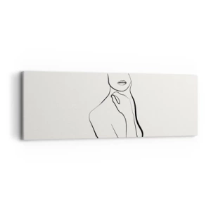 Canvastavla - Bild på duk - Melankolins våg - 90x30 cm