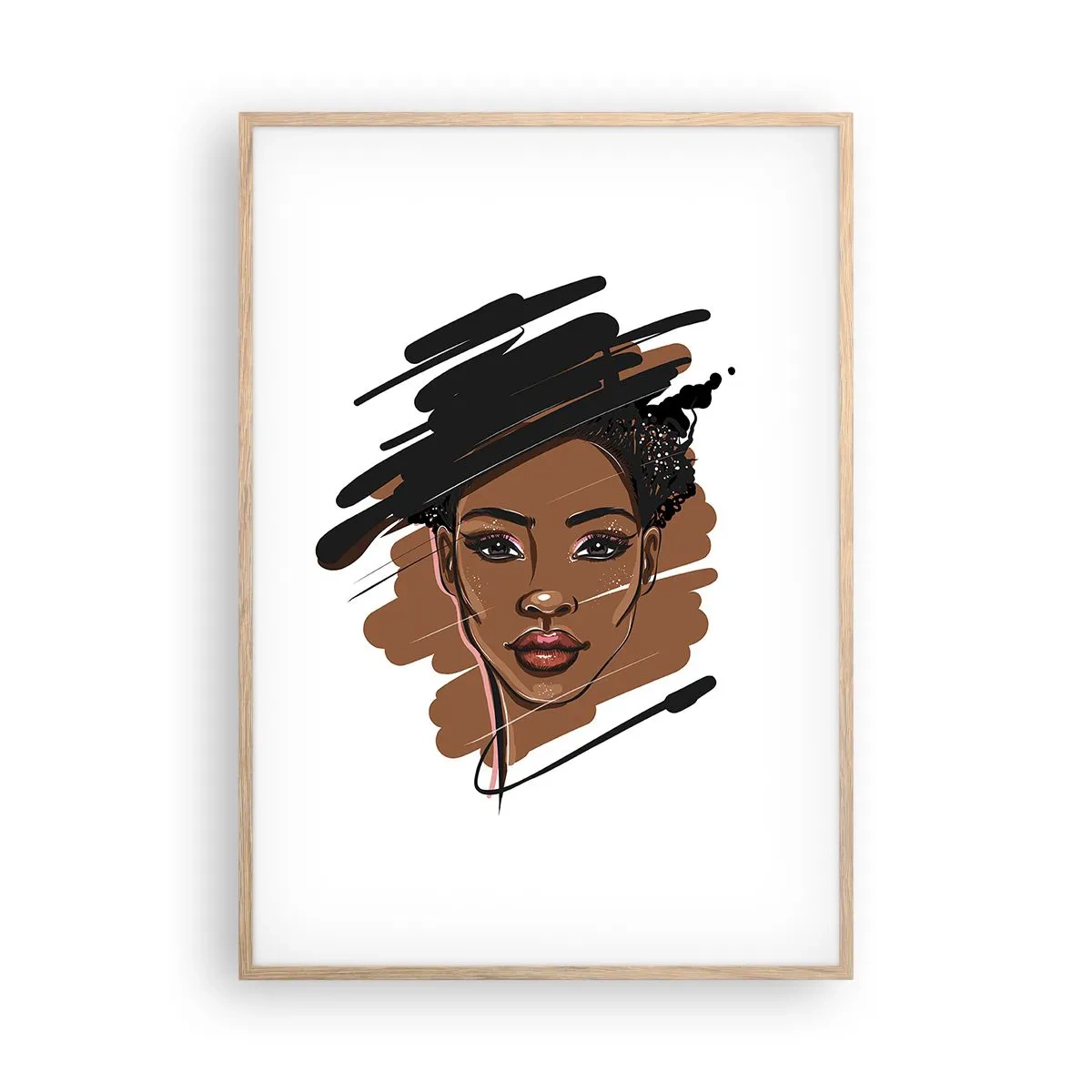 Affisch i ram av ljusek - Söt som choklad - 70x100 cm