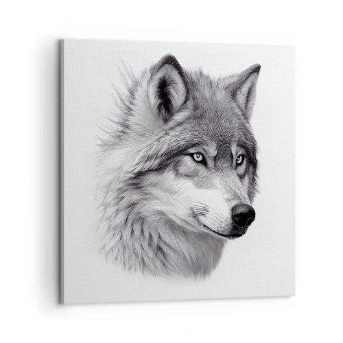 Canvastavla - Bild på duk - Alfa - utan tvekan - 60x60 cm