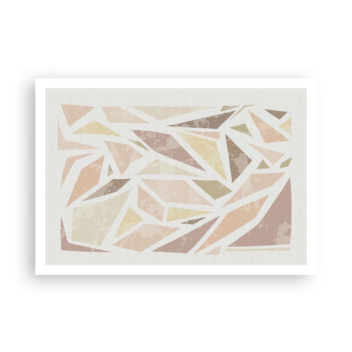 Affisch - Komposition av färgat glas - 100x70 cm