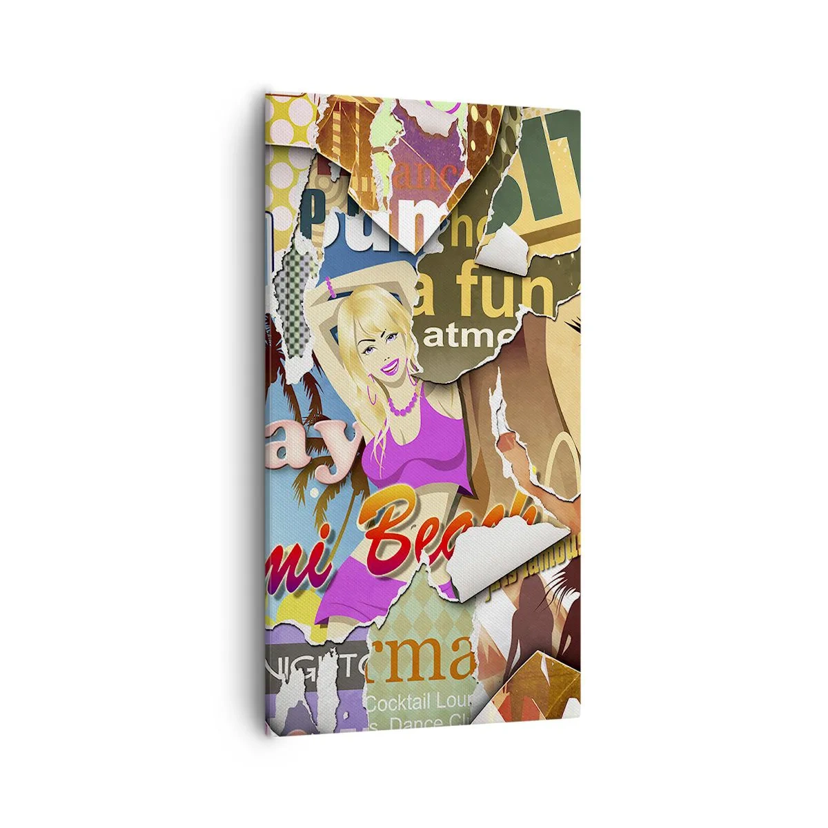 Canvastavla - Bild på duk - Sommarens återblickar - 55x100 cm